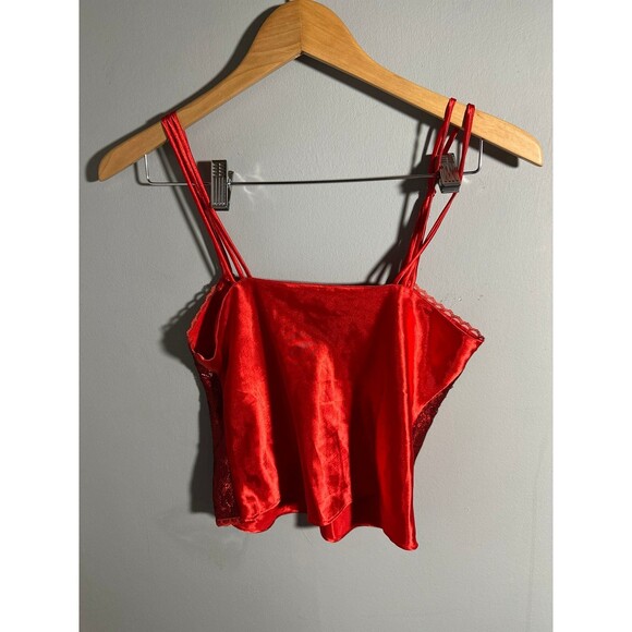Vintage Victoria’s  Secret Red Lace Camisole - Picture 3 of 3